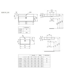 Umyvadlo Ideal Standard Strada 50x42 cm bez otvoru pro baterii K081501