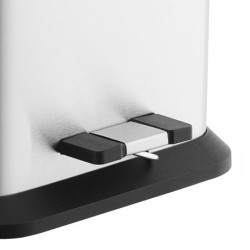 Odpadkový koš volně stojící Optima 6 l nerez/černá mat KOS6PLCTVER