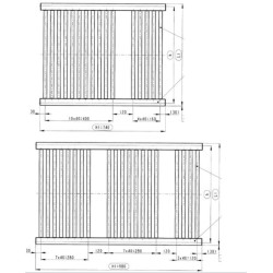 TOPheat 100 KTKM koupelnový radiátor 1500/600, středové připojení, bílá RAL9016