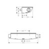 Sprchová baterie Hansgrohe Ecostat Select s poličkou 150 mm bílá/chrom 13161400
