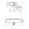 Vanová baterie Hansgrohe Ecostat Select s poličkou 150 mm chrom 13141000