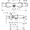 Vanová baterie Hansgrohe Ecostat bez sprchového setu 150 mm chrom 13114000