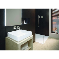 Umyvadlo na desku Kaldewei Miena 58x38 cm alpská bílá bez otvoru pro baterii, bez přepadu KW3185