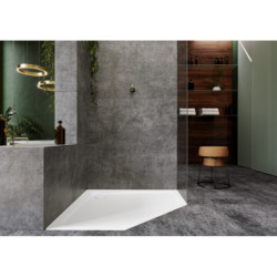 Sprchová vanička čtvrtkruhová Kaldewei Cornezza 90x90 cm smaltovaná ocel alpská bílá 459000013001