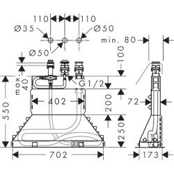 Podomítkové těleso Hansgrohe Metris bez baterie 13437180