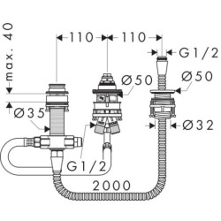 Šroubení pozink 330 - 1/2" FF