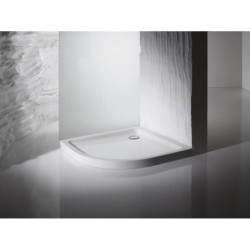 Sprchová vanička čtvrtkruhová Kaldewei Arrondo 90x90 cm smaltovaná ocel alpská bílá 460448040001