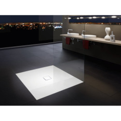 Sprchová vanička čtvercová Kaldewei Conoflat 100x100 cm smaltovaná ocel alpská bílá 465648043001