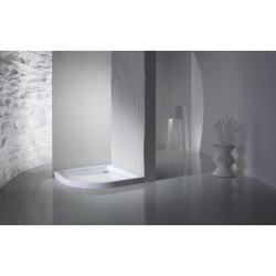 Sprchová vanička čtvrtkruhová Kaldewei Arrondo 90x90 cm smaltovaná ocel alpská bílá 460448043001