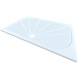 Sprchová vanička obdélníková SAT Limnew 160x90 cm litý mramor LIMNEW16090