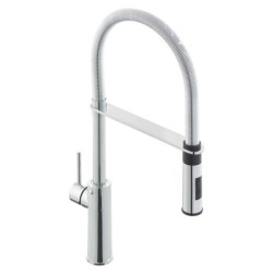 Dřezová baterie Paffoni Light s vytahovací sprškou, 2 proudy chrom LIG179