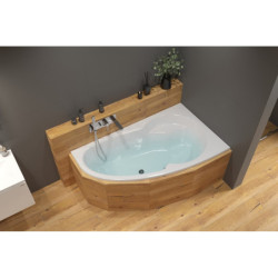 Asymetrická vana Laguna Luiza 150x95 cm akrylát pravá LU1500P