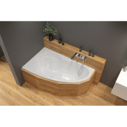 Asymetrická vana Laguna Luiza 150x95 cm akrylát levá LU1500L