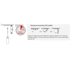 Světlo Naturel Linear LED 16W, délka 100 cm 4000K 24V ML03