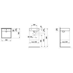 Umývátko Laufen Kartell By Laufen 46x46 cm mat bez otvoru pro baterii, bez přepadu H8153317571121