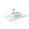 Umyvadlo na desku Ravak Moon 56x40 cm bez otvoru pro baterii, bez přepadu XJN01300002