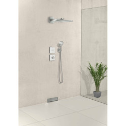 Termostat Hansgrohe Showerselect Glass bez podomítkového tělesa bílá/chrom 15734400