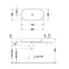 Umyvadlo na desku Duravit Luv 80x40 cm bez otvoru pro baterii, bez přetoku 0379800000