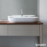 Umyvadlo na desku Duravit Luv 80x40 cm bez otvoru pro baterii, bez přetoku 0379800000