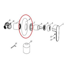 Náhradní rozeta Optima k LU210 NDLU210ROZETA