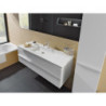 Nábytkové umyvadlo Laufen Living Square 130x48 cm otvor pro baterii uprostřed H8164350001041