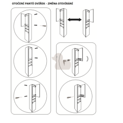 Koupelnová skříňka nízká Multi Praxis 33,5x25,5 cm bílá PAOLA35LP