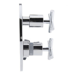 Sprchová a vanová baterie Paffoni Cruz včetně podomítkového tělesa chrom QTV018