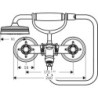 Vanová baterie Hansgrohe Axor Montreux se sprchovým setem 150 mm chrom 16540000