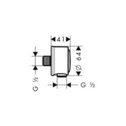 Podomítkový vývod Hansgrohe Axor Montreux chrom 16884000
