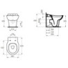 Wc stojící Ideal Standard Contour 21 vario odpad S312601
