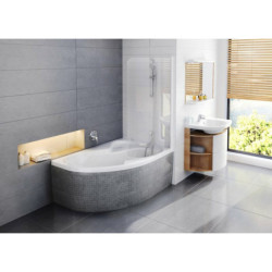 Asymetrická vana Ravak Rosa II 150x105 cm akrylát pravá CJ21000000