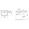 Umyvadlo Laufen Pro S 60x46,5 cm otvor pro baterii uprostřed 1696.3.000.104.1