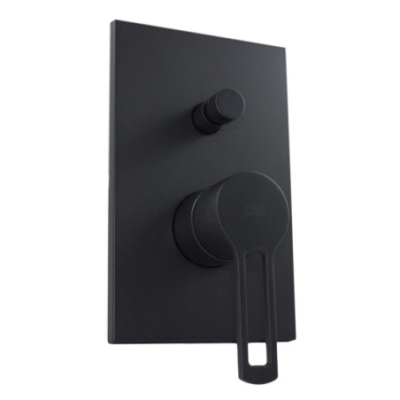 Sprchová a vanová baterie Paffoni Ringo včetně podomítkového tělesa černá RIN015NO