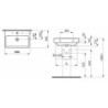 Umyvadlo Laufen Pro 55x38 cm otvor pro baterii uprostřed H8179580001041