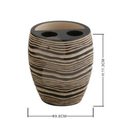 Držák kartáčků Optima Soreta hnědá SOR11