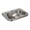 Umyvadlo Sanela 56x42 cm nerez mat otvor pro baterii uprostřed SLUN26