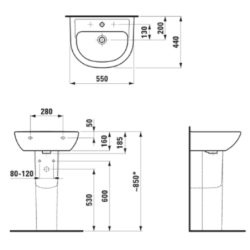 Kryt sifonu Laufen Pro H8199510000001