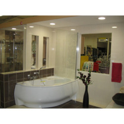 Vanová zástěna Laguna Fortuna 150x85 cm chrom 7QOP0C00Y1