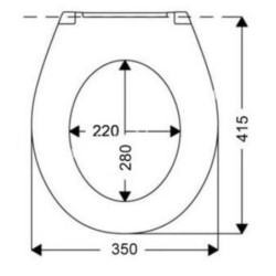 WC prkénko Ideal Standard Eurovit duroplast bílá W300201