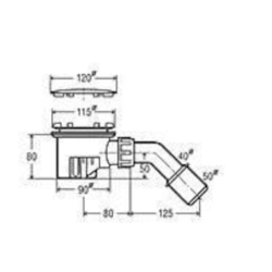 Vaničkový sifon Villeroy & Boch Tempoplex Plus, průměr 90 mm, chrom U90880261