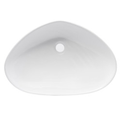 Umyvadlo na desku Glacera Vallone 58,5x38,5 cm bez přepadu VA5838