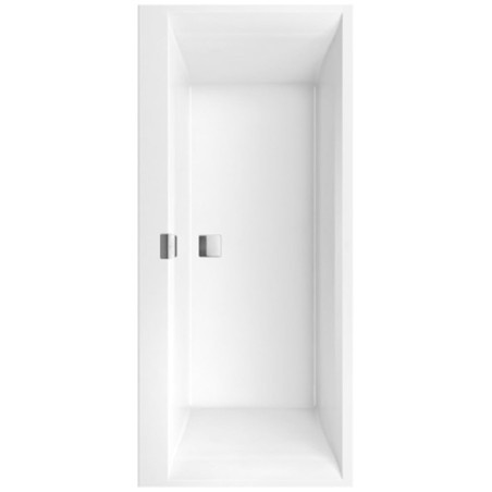 Obdélníková vana Villeroy & Boch Squaro 160x75 cm litý mramor levá i pravá UBQ160SQE2DV-01