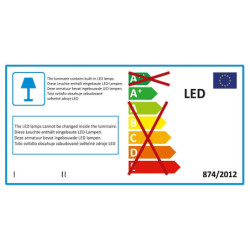 Zrcadlo s LED osvětlením Naturel Iluxit 80x70 cm ZIL8070KLEDS