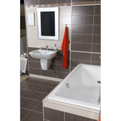 Zrcadlo s fazetou Amirro Snowqueen 60x80 cm šedá 711-447