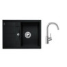 Set dřezu a baterie Blanco 09 METRA 45 S 78x50 cm antracit + MIDA SETB2