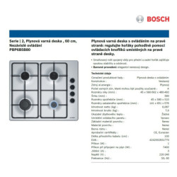 Trouba + plynová varná deska Bosch SETBO1