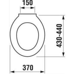 WC prkénko Fayans Neo thermoplast bílá SIKOSJNE91390