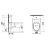 Wc kombi komplet Jika Mio vario odpad SIKOSJMIVB24716