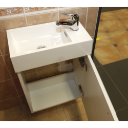 Koupelnová skříňka s umyvadlem Naturel Verona 46x26 cm bílá VERONA46WH