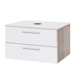 Koupelnová skříňka pod umyvadlo Naturel Vario Dekor 84x45 cm bílá VARIODESK90ZDBBL
